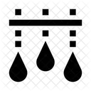 Oberflache Benetzt Feuchtigkeit Symbol