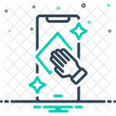 Oberflächen sauber  Symbol