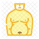 Obesidad Hombre Enfermedad Icono