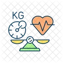 Obesity and heart diseases correlation  Icon