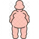 Obesity Fat Overweight Icon