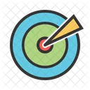 Bersaglio Bullseye Freccia Icon