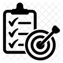 Objectif Cible Liste De Controle Icon