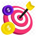 Objectif Financier Cible But Icône