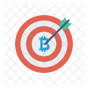 Objetivo Bitcoin Objetivo Icono