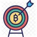 Objetivo De Bitcoin Bits De Objetivo De Bitcoin Precio Objetivo De Bitcoin Icono