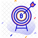 Objetivo De Bitcoin Bits De Objetivo De Bitcoin Precio Objetivo De Bitcoin Icono