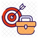 Objetivo empresarial  Icono