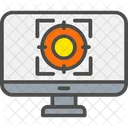 Objetivo Del Equipo Pantalla Bullseye Icono