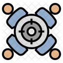 Objetivo Del Equipo Trabajo En Equipo Personal Icono