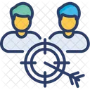 Objetivo De Equipo Grupo Objetivo Icono
