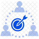 Objetivo De Equipo Equipo Grupo Icono