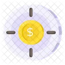 Objetivo Monetario Objetivo En Dolares Objetivo Financiero Icono