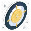 Objetivo Monetario Objetivo En Dolares Objetivo Financiero Icono