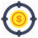 Objetivo Monetario Objetivo En Dolares Objetivo Financiero Icono