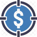 Objetivo De Dinero Moneda Meta Icon