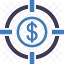 Objetivo De Dinero Moneda Meta Icon