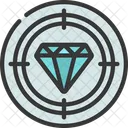 Objetivo Alto Valor Icono