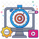 Objetivo Seo Objetivo Seo Objetivo Seo Icono