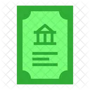 Obligaciones Bonos Banco Icono