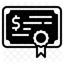 Obligaciones Bonos Certificados Icono