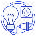 Aplicacao Eletrica Trabalhos Eletricos Fonte De Alimentacao Ícone