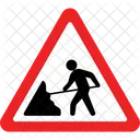 Obras Rodoviarias Sinais De Obras Rodoviarias Construcao De Estradas Ícone