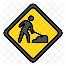 Obras rodoviárias  Ícone