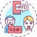 Obscene Hate Speech Icon