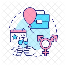 Observance of LGBTQ pride day  Icon