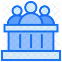 Observer Court Crowd Icon