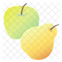Obst Apfel Birne Symbol