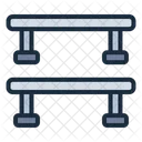 Obstacle sur rail plat  Icône