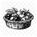 Obstkorb Ernte Container Symbol