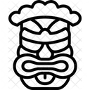Tiki Totem Tribal Icono