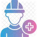 Professional Male Nurse Safety Officer Icon