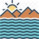 Ocean Briny Sea Icon