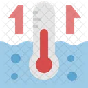 Ocean Thermometer Temperature Icon