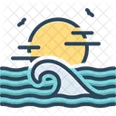 Ocean Sea Salty Water Icon