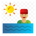 Ocean Pool Swim Icon