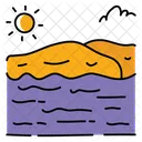 Ocean Acidification Coastal Erosion Sea Level Rise Icon