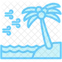 Ocean Air Relaxation Beach Icon