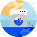 Cleaning Ocean Cleanup Icon