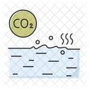Ocean Co2 pollution  Icon