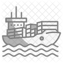 Cargo Ship Transport Cargo Boat Icon