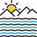 Ocean Briny Sea Icon
