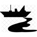 Ocean Oil Ship Icon