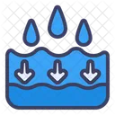 Down Water Drop Icon