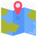 Ocean Map Direction Journey Icon