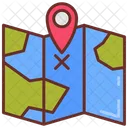 Ocean Map Direction Journey Icon